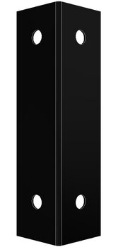 #889 Bodenhalter F- Stahlfundament 114 mm Wand - Schwarz