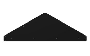 #330S Topbeschlag - Vorgiebel - Schwarz