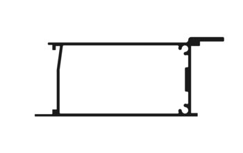 #64 Türseite Grund Dt - Schwarz
