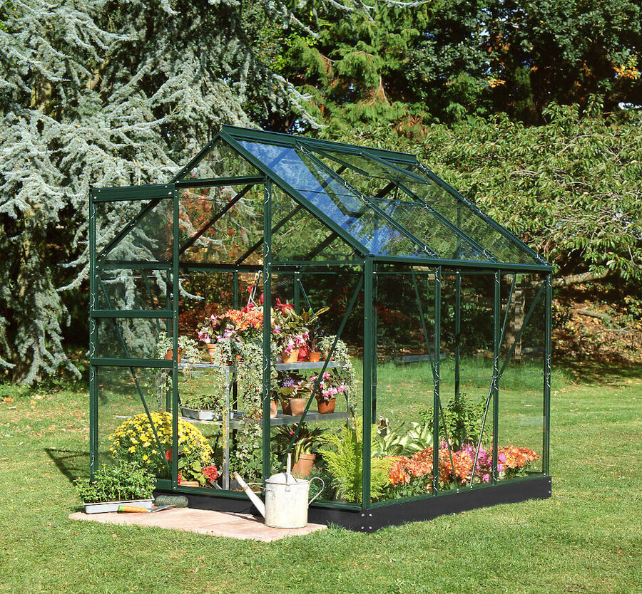 Halls Popular 3,8 m² - Grün mit 3 mm Blankglas