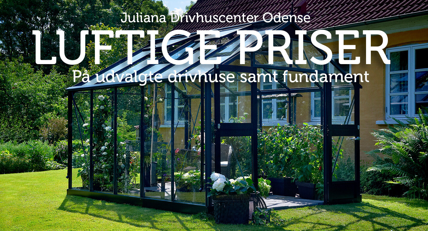 Spar 20% på udvalgte drivhuse - Kun i Drivhuscenter Odense