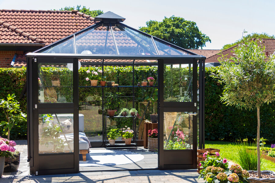 9x9 Juliana Oase Anthracite - 3mm Toughened glass