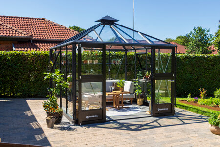 9x9 Juliana Oase Anthracite - 3mm Toughened glass