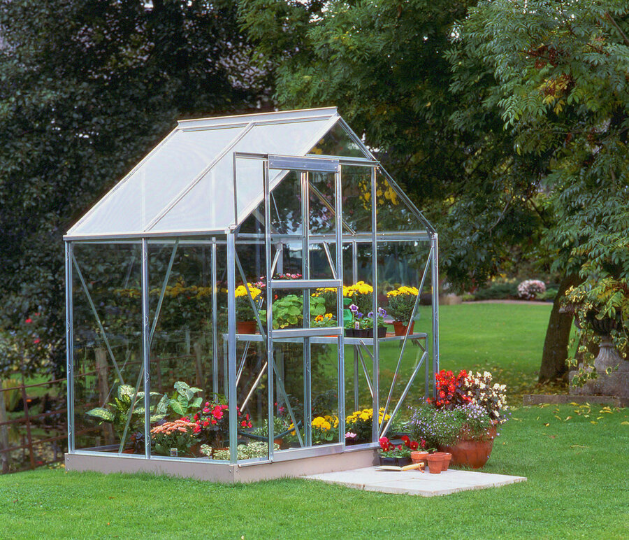 Halls Popular 6x4 - Aluminium - 3mm Toughened Glass