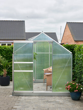 Halls Popular 6x8 - Aluminium - 4mm Polycarbonate