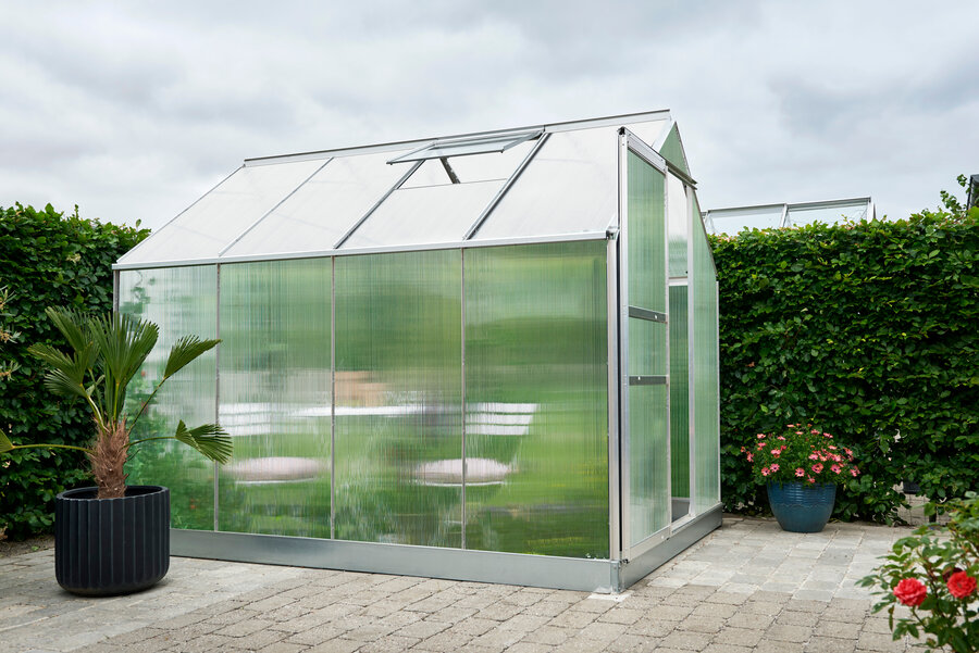 Halls Popular 6x8 - Aluminium - 4mm Polycarbonate