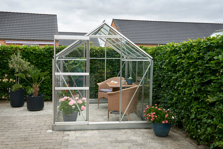 Halls Popular 6x8 - Aluminium - 3mm Horticultural Glass