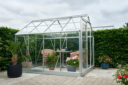 Halls Popular 6x8 - Aluminium - 3mm Horticultural Glass