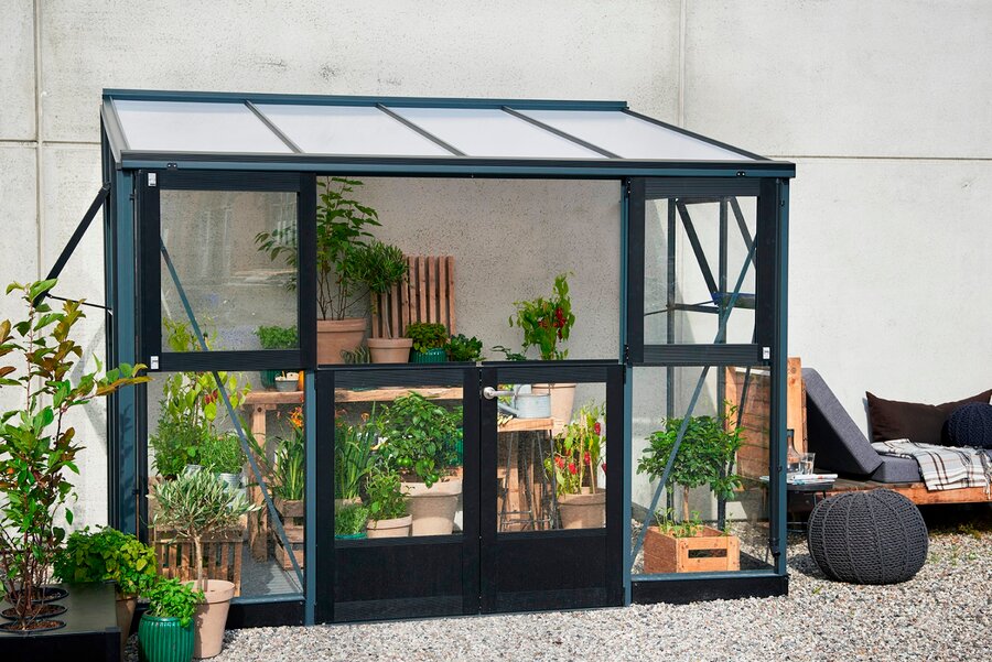 Juliana Veranda 7x9 - Anthracite/Black - 3mm Toughened Glass
