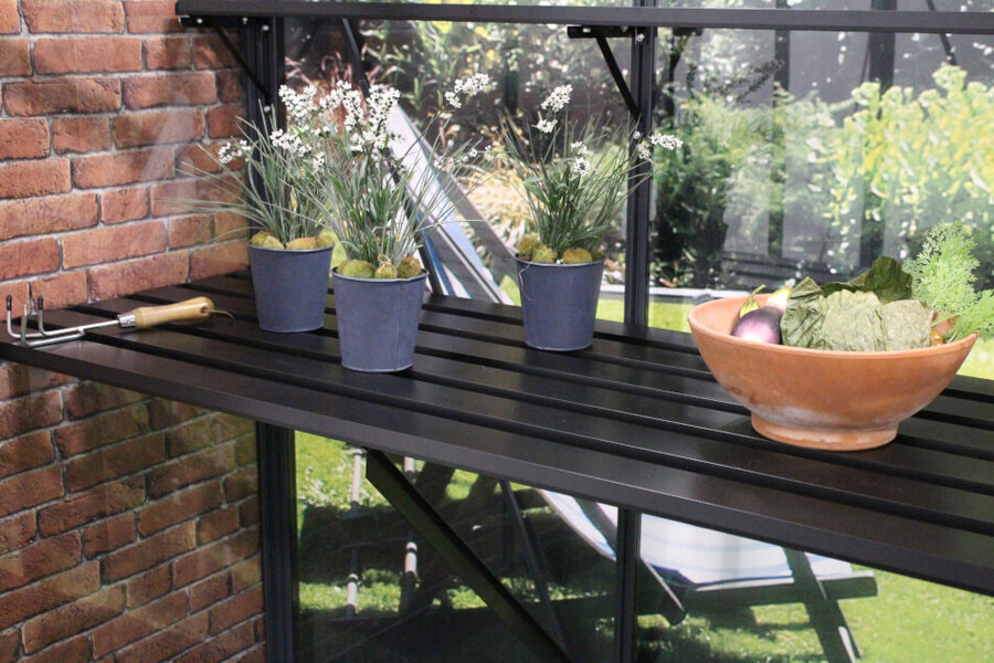 Lamelbord integreret sort - 6 sektioner