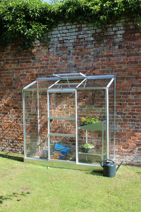 Halls Wall Garden 2x6 - Aluminium - 3mm Toughened Glass