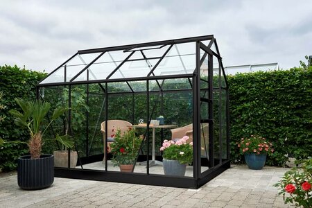 Halls Popular 5,0 m² - Sort m/3 mm Glas