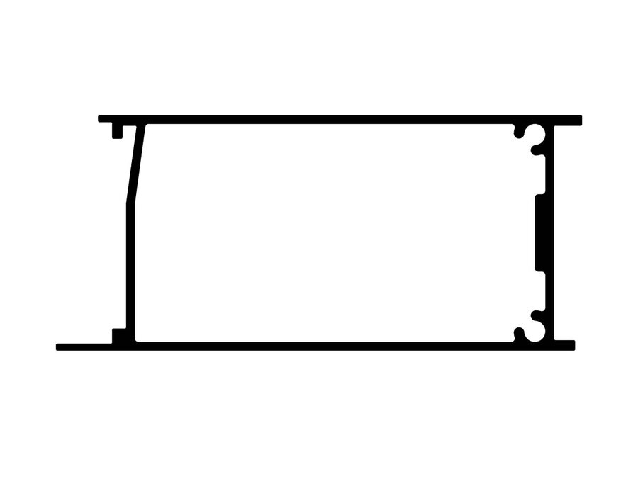 Door Side - Bottom - 65 - Black