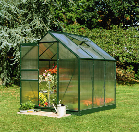 Halls Popular 3,8 m² - Grøn m/4 mm Polycarbonat