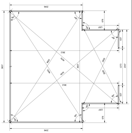 Halls Garden Room 12x12 - Black - 3mm Toughened Glass