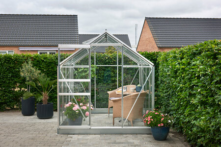 Halls Popular 6x8 - Aluminium - 3mm Horticultural Glass