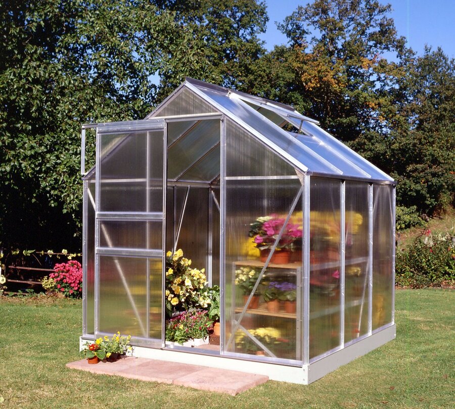 Halls Popular 3,8 m² - Alu m/4 mm Polycarbonat