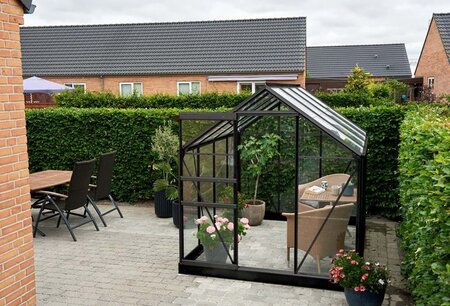 Halls Popular 5,0 m² - Sort m/3 mm Glas