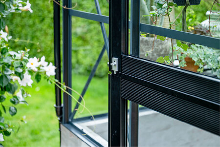 Juliana Grand Oase - 13,0 m2 Wandmodell Anthrazit/Schwarz 3mm sicherheitsglas in voller Länge