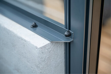 Juliana Grand Oase - 13,0 m2 Wandmodell Anthrazit/Schwarz 3mm sicherheitsglas in voller Länge